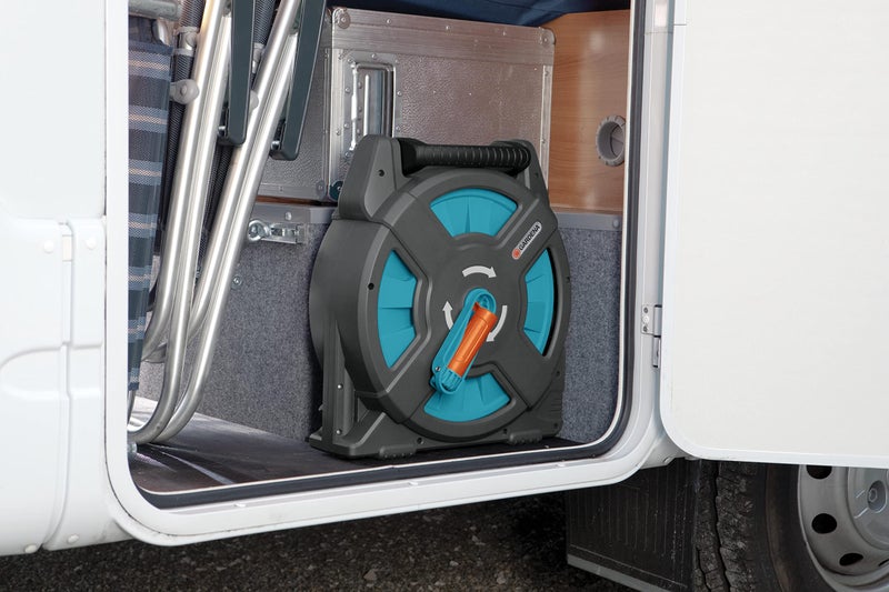 Gardena 2662-80 Classic Garden Hose Reel Set, Includes 54-Foot 3/8-Inch Hose, Adapters, and Adjustable Nozzle, Made in Germany - Image 4