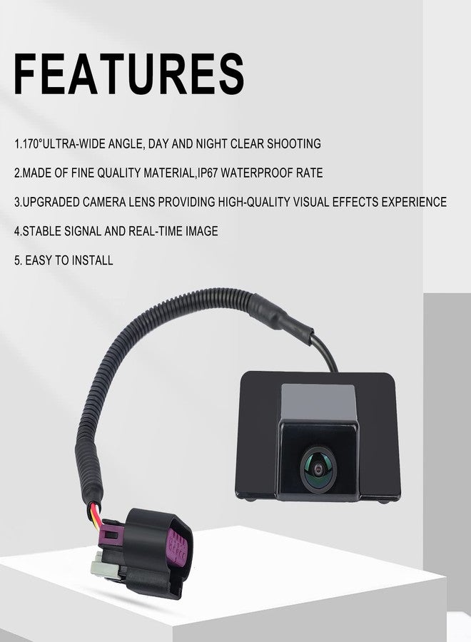 Arokzn 590-076 Rear View Backup Camera Replacement for Chevy Suburban Tahoe, GMC Yukon, Cadillac Escalade 2007 2008 Park Assist Camera Replaces# 15173619 GM1960104 - Image 3