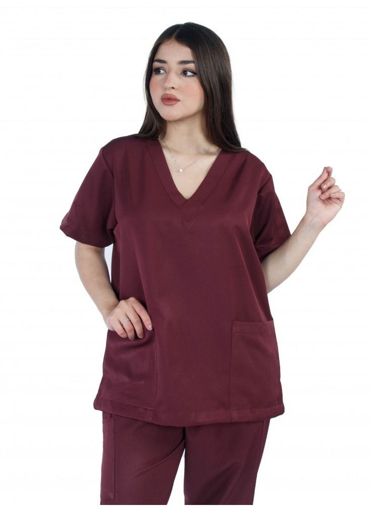 Kenzi medical scrub set for unisex dark burgundy 2 - pzsku/Z3B384319C91CC68D1145Z/45/_/1685865354/b1b935f7-fa7b-4deb-83b9-cde510454b47