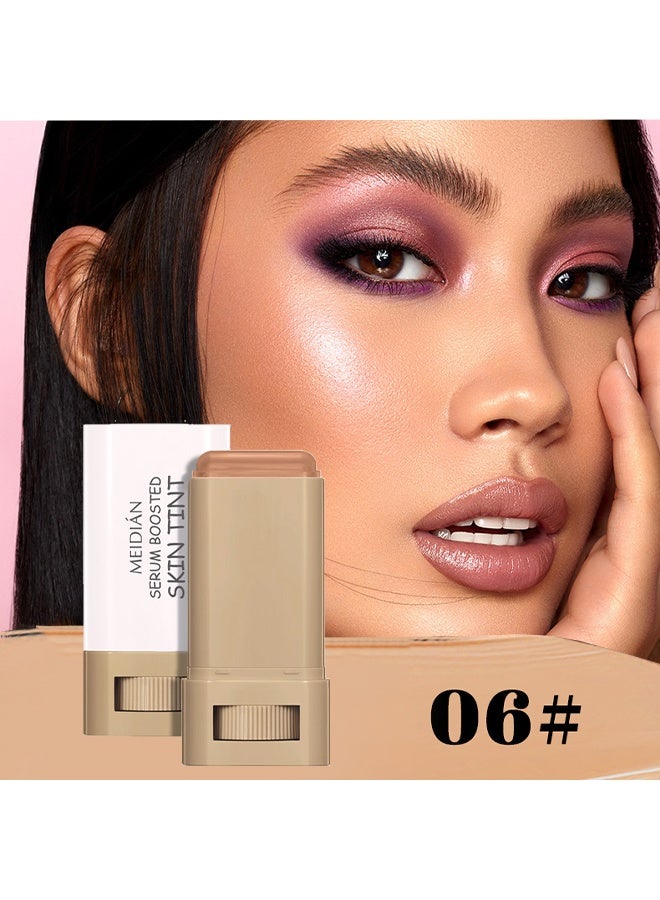 Meidián Skin Tint Beauty Balm，3-in-1combining Foundation Stick Beauty Balm Serum Boosted Skin Tint,Natural Finish Makeup,Buildable Medium-to-Full Coverage #06 - Image 2