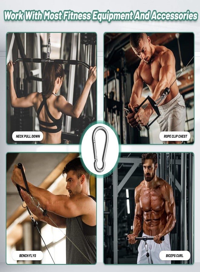Pixel Panda 3.1 Inch Heavy Duty Gym Carabiner Load 1000lbs, 4 Pack Large Carabiner Clips,Snap Hooks for Fitness Attachment, Gym, Outdoor, Swing, Hammock, Hiking - Image 5
