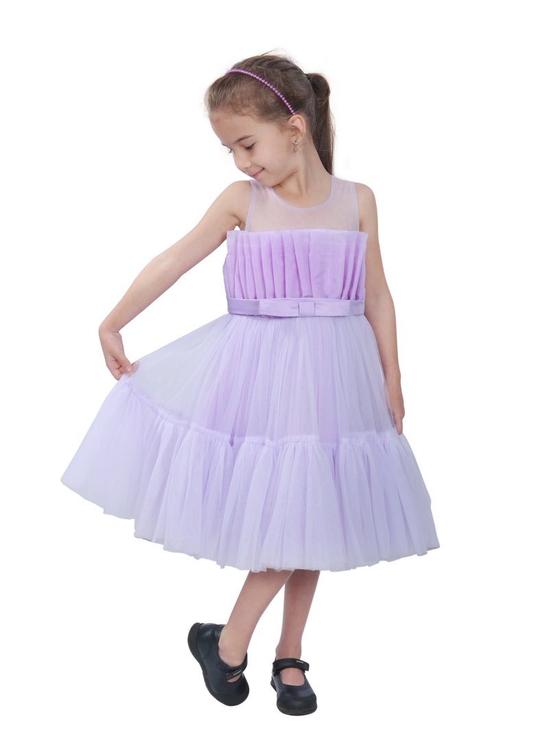 D'Daniela Lavender Tulle Dress - Image 1