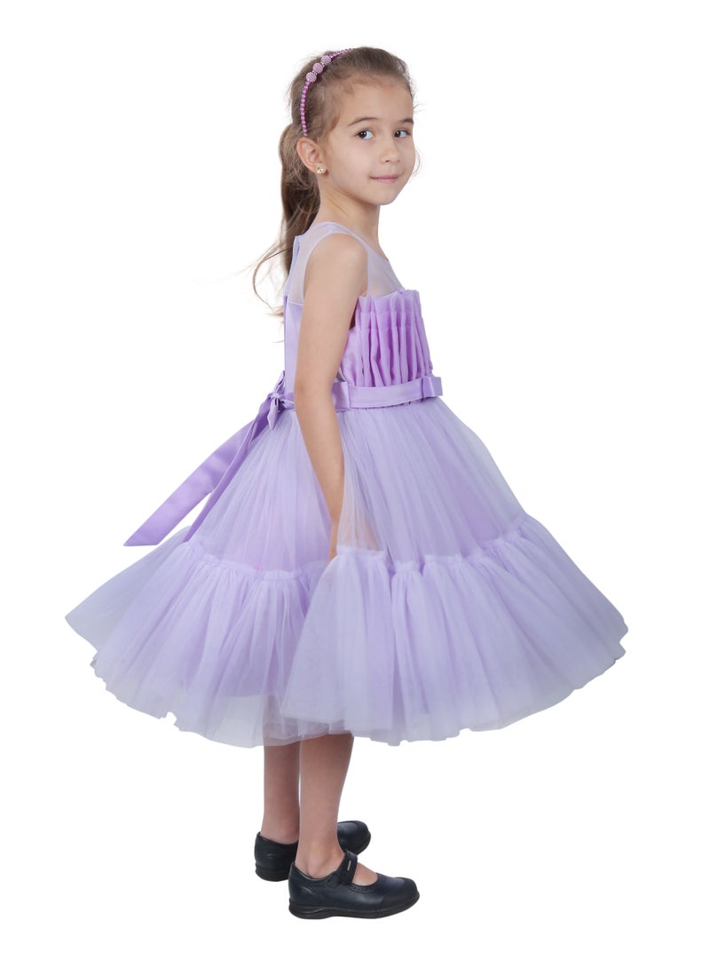 D'Daniela Lavender Tulle Dress - Image 3