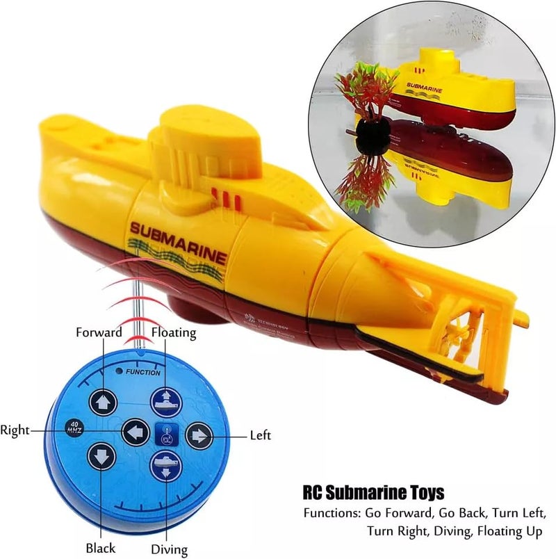 Ouhgnoh Mini RC Boat Toy Remote Control Tourist Submarine Underwater Electric Fish Tank Diving Childs Birthday Present - Image 5