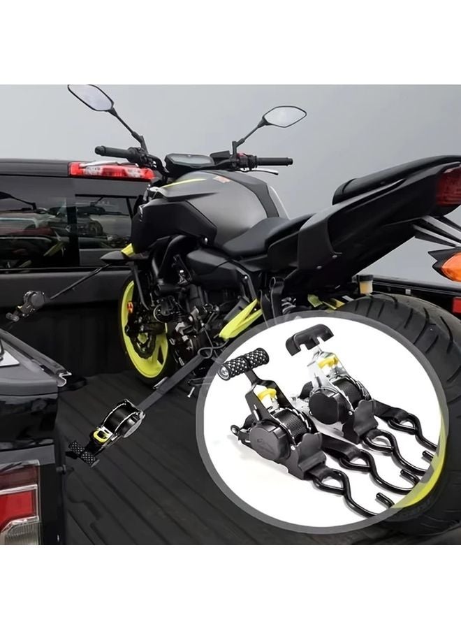 1pc Retractable Ratchet Strap For Motorcycles Luggage Automatic Shrink Bundle Tape - Image 3