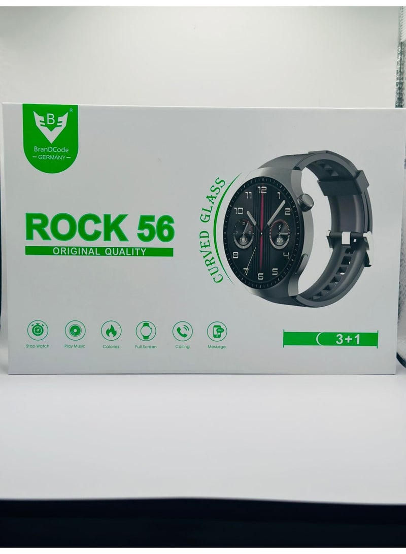 Rock BranDCode ROCK 56 Smartwatch with Curved Glass & Bluetooth Calling - Image 3