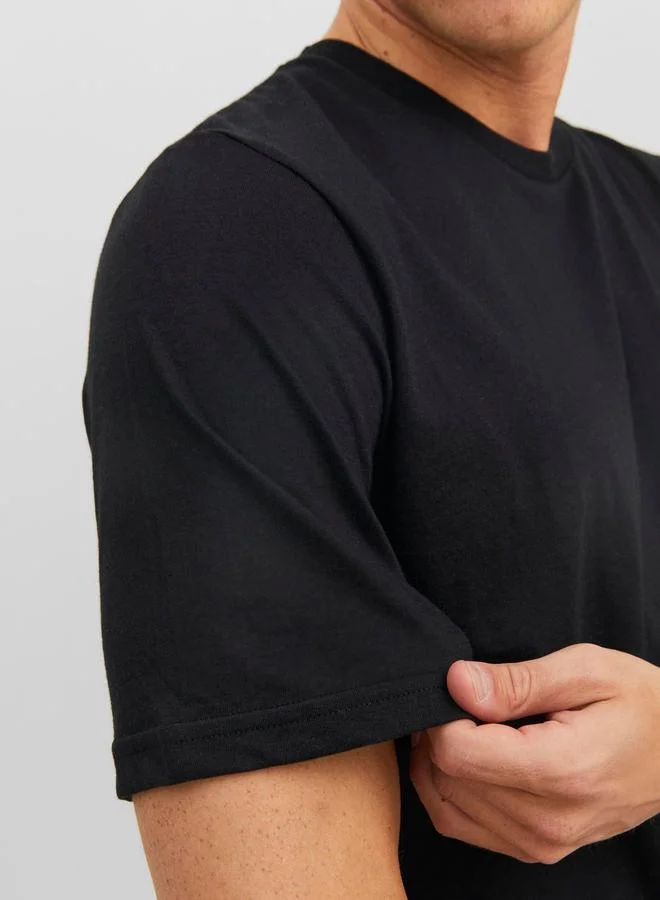 JACK & JONES Pack of 3 - Classic Plain T-Shirt