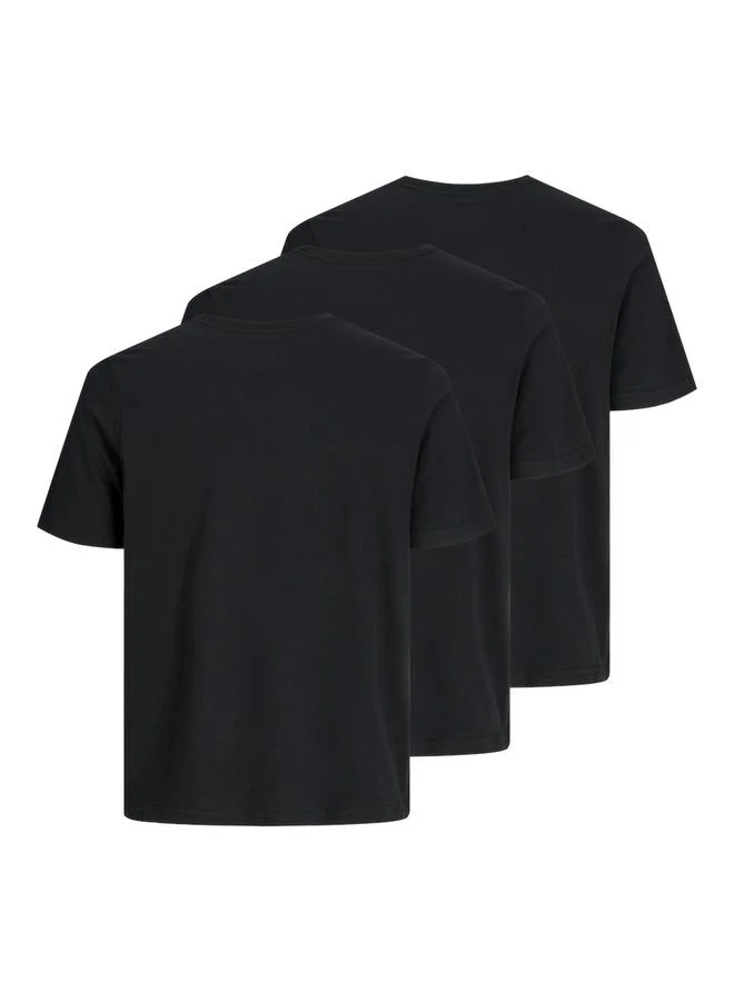 JACK & JONES Pack of 3 - Classic Plain T-Shirt