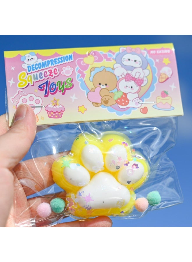xozgdovg Ultra-Soft Cat Paw Stress Relief Toy 