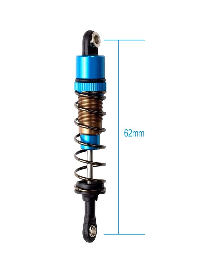 طقم ممتص صدمات زيتي HOBOHY 62mm RC لسيارات التحكم عن بعد Tamiya TT01 TT02 بمقياس 1/10 و Hyper Go H14BM بمقياس 1/14 (أزرق) - Image 3