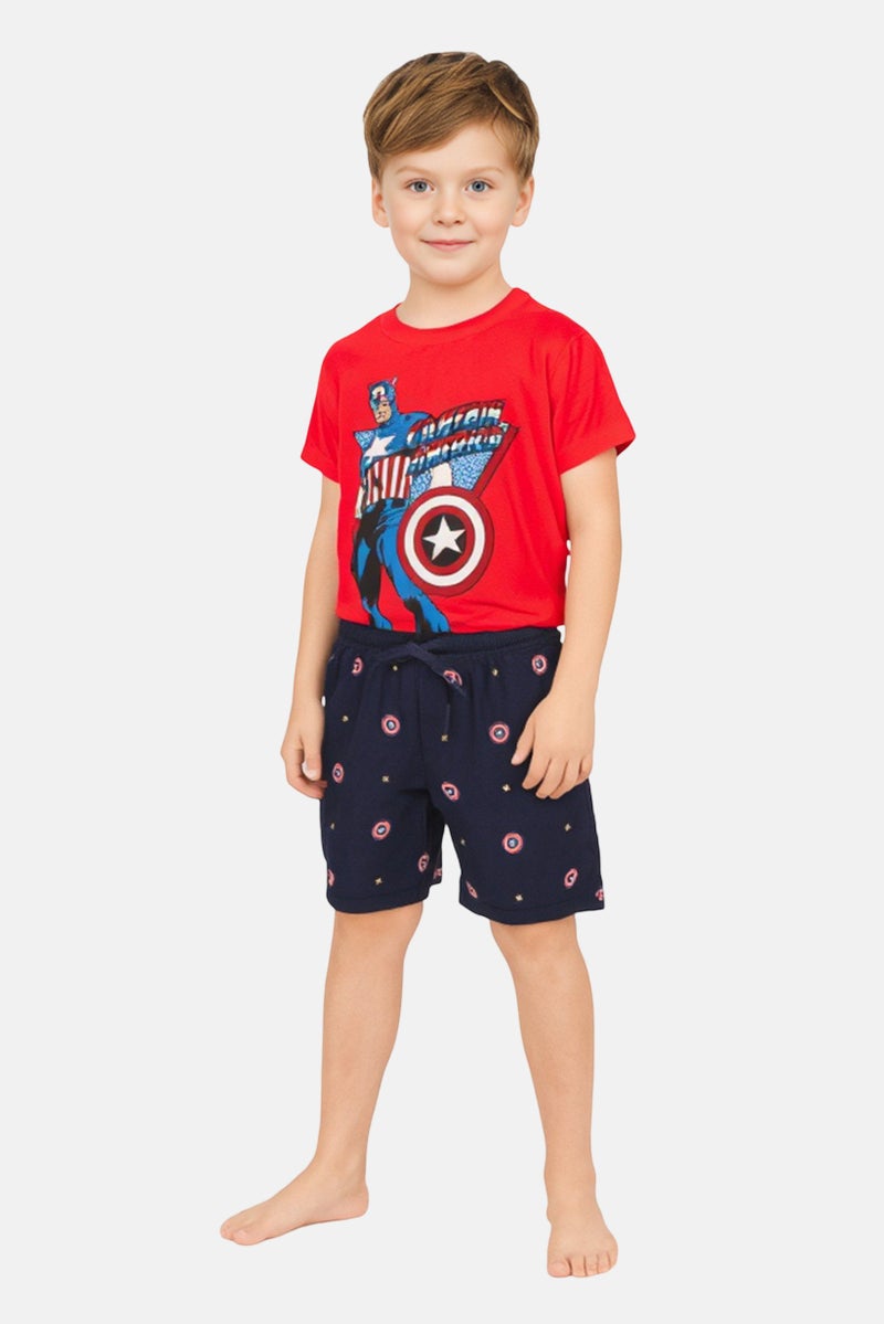 Hamleys Toddlers Boy 2 Pieces Marvel Pyjama Set, Multicolor - Image 1