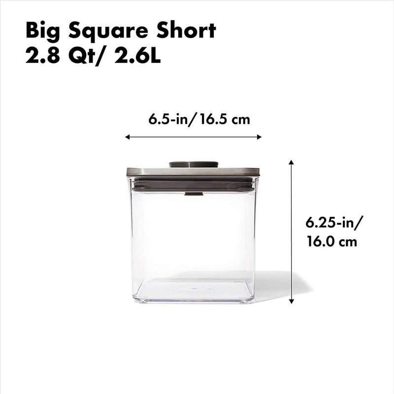 OXO STL POP BIG SQUARE SHORT - 2.8 QT/2.6 L - Image 2
