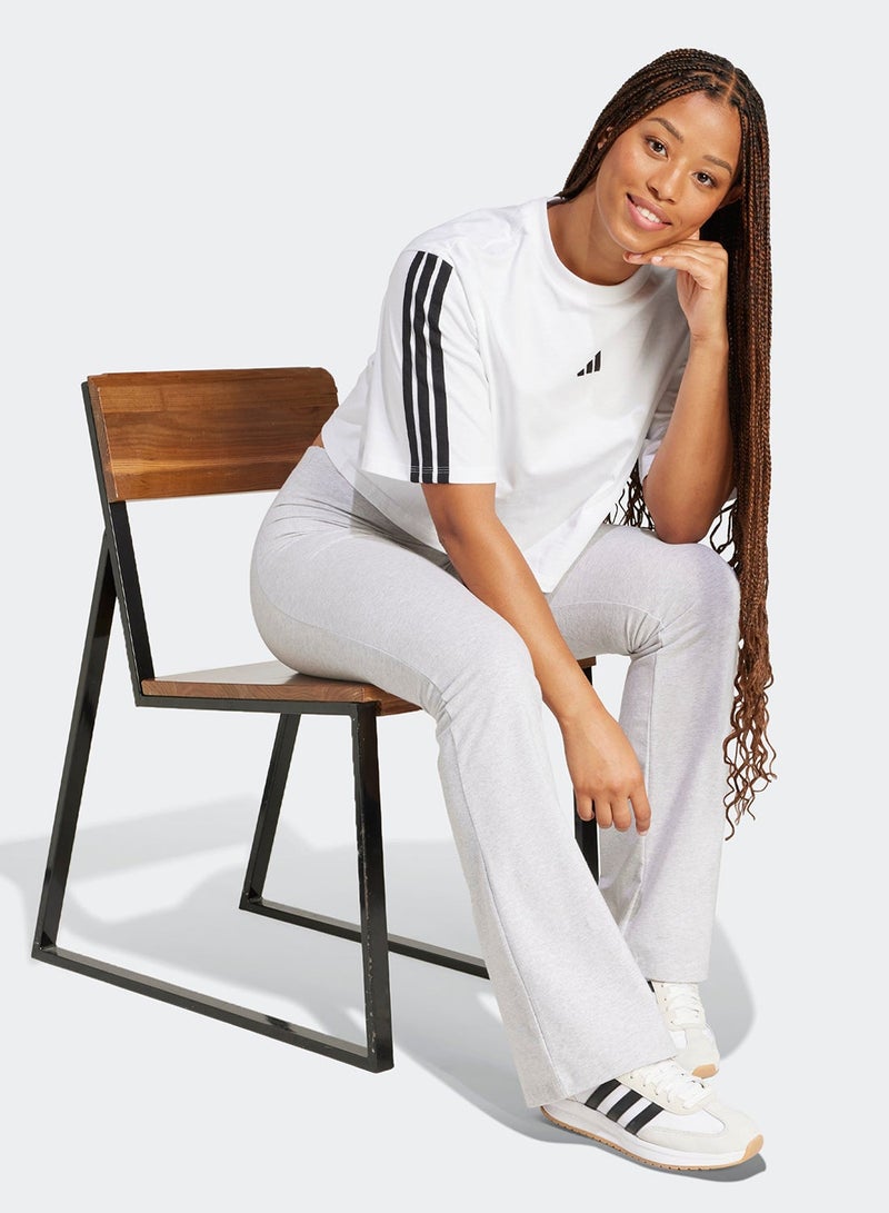 Adidas Essential 3 Stripe Loose T-Shirt - Image 5
