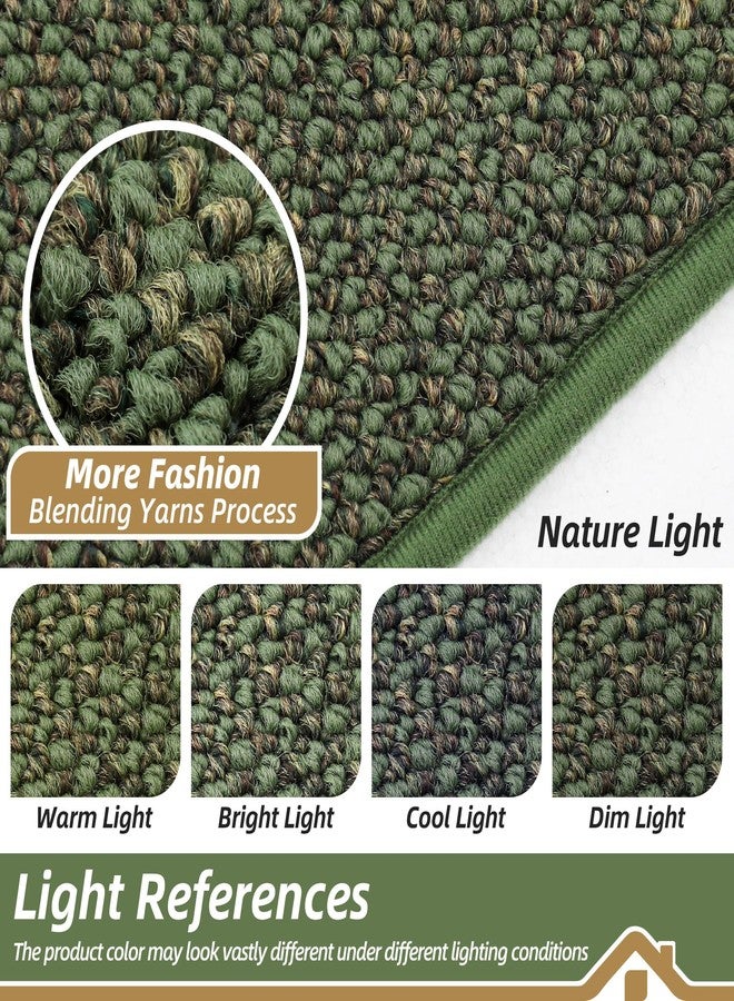 BEQHAUSE Kitchen Rugs and Mats Set of 2, Non Skid Washable Absorbent Kitchen Runner Rug with TPR Backing for Kitchen,Front of Sink,Laundry (Green, 20"x32"+20"x48") - Image 5