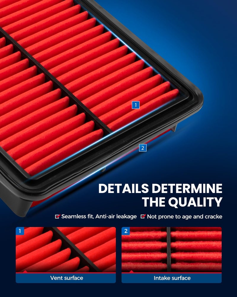 KAX Engine Air Filter, (CA11259) Air Filter Compatible with Mazda 3 2013-2018, Mazda 6 2014-2021, CX-5 2.5L 2013-20213, Replace OE PE07-13-3A0, PE07-13-3A0A, PE07-13-3A0A - Image 5