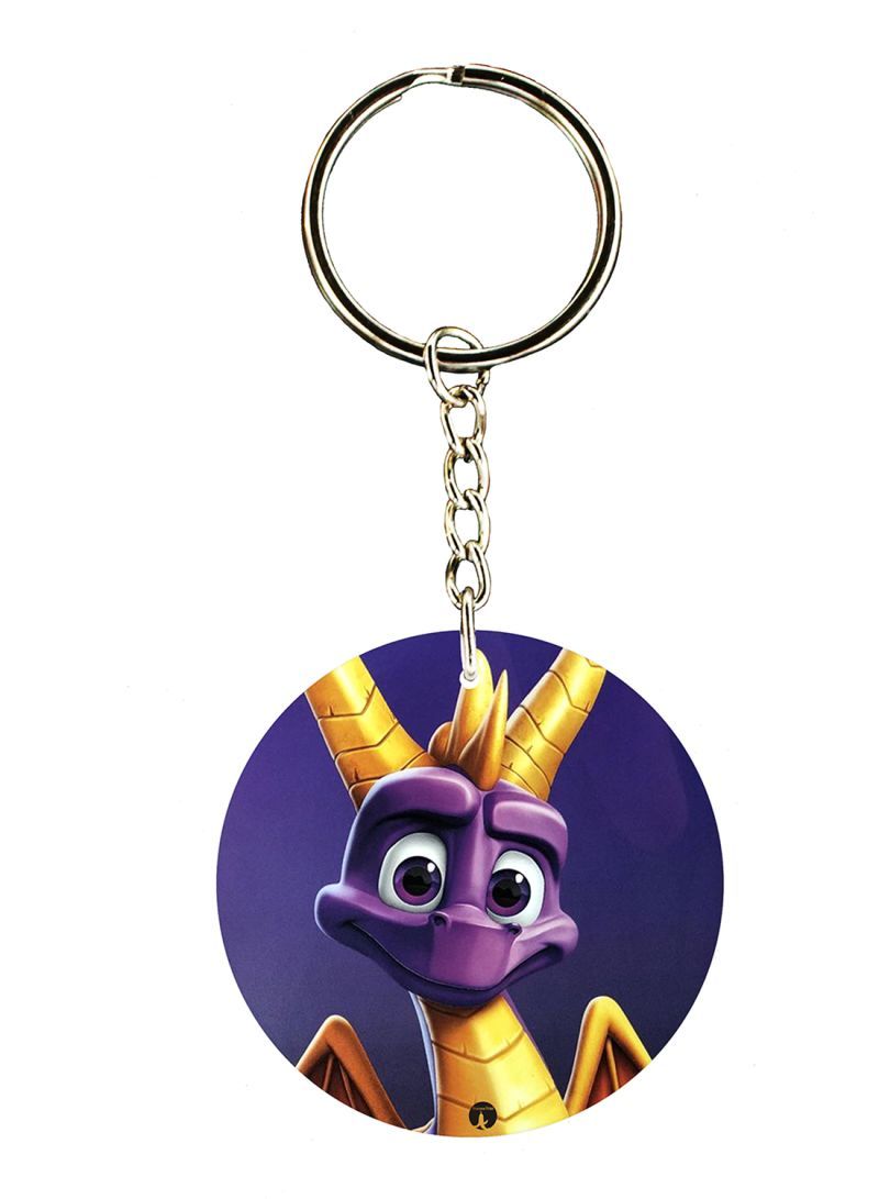 RKN Keychain Of The Video Game Spyro ( 2 Sides)