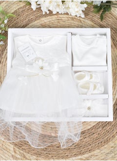 FUN MOMENT Newborn Dress with Gift Box 4 Pieces  - Image 1
