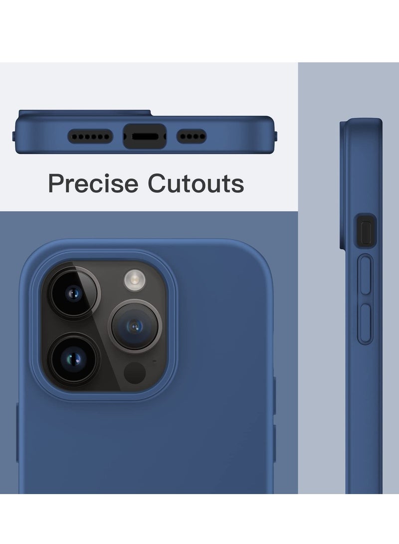 BORTONY Silicone Case for iPhone 14 Pro Max 6.7-inch Silky-Soft Touch Full-Body Protective Phone Case Shockproof Cover with Inside Microfiber Lining - Image 4