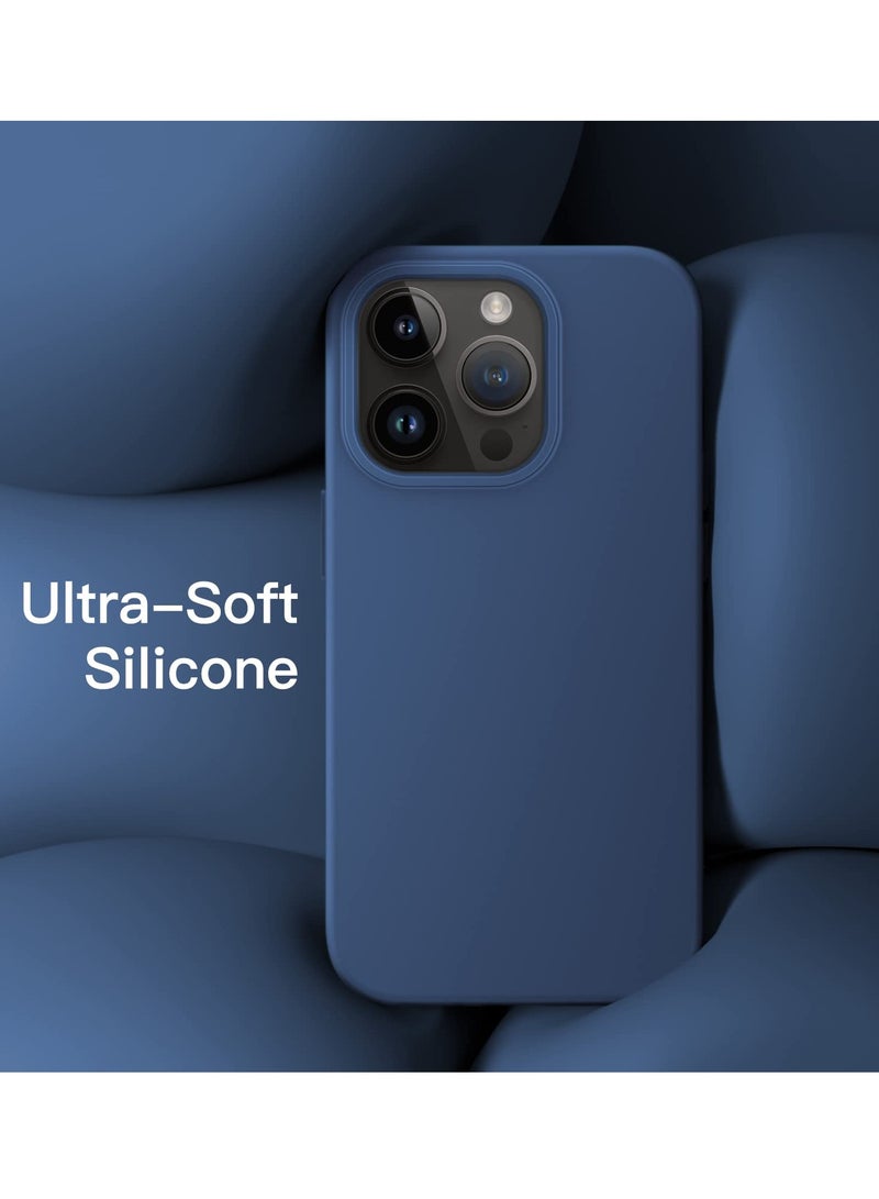 BORTONY Silicone Case for iPhone 14 Pro Max 6.7-inch Silky-Soft Touch Full-Body Protective Phone Case Shockproof Cover with Inside Microfiber Lining - Image 3