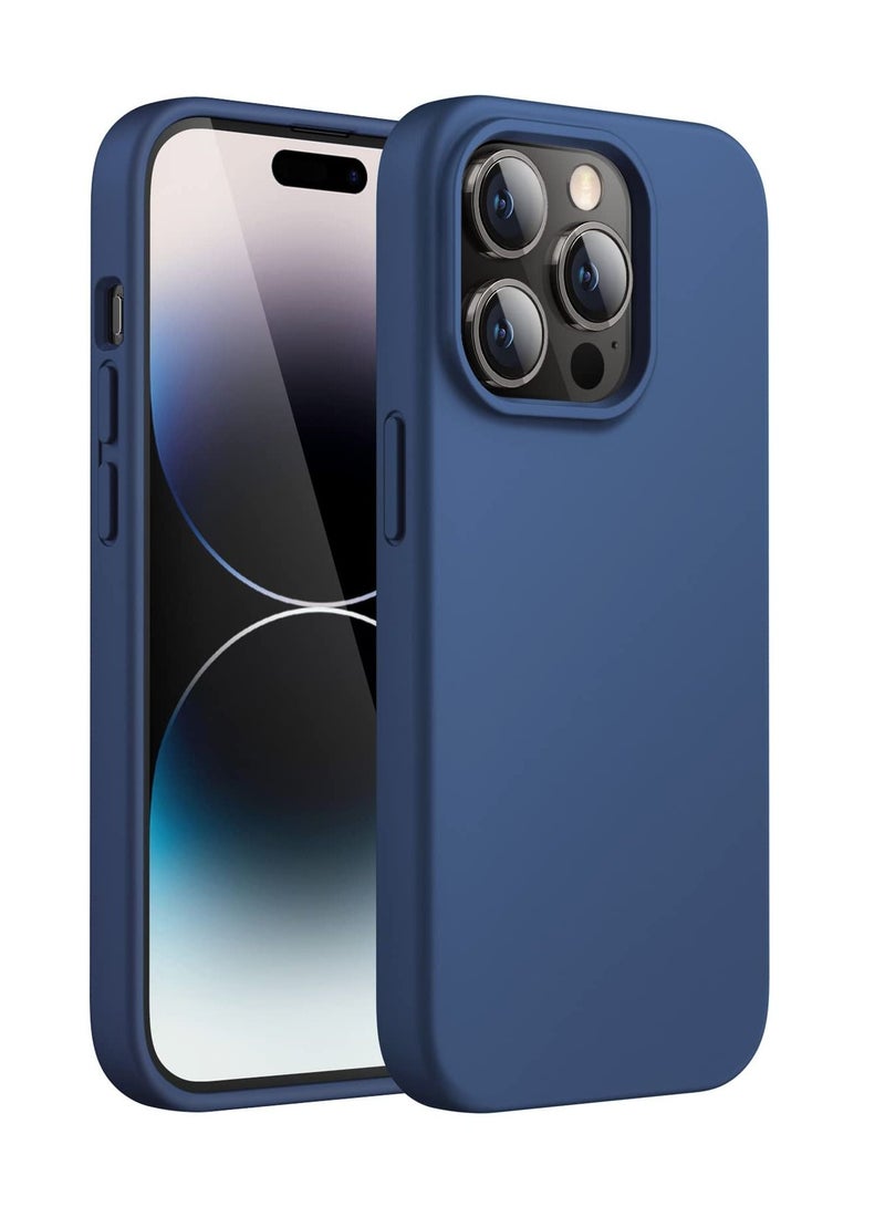 BORTONY Silicone Case for iPhone 14 Pro Max 6.7-inch Silky-Soft Touch Full-Body Protective Phone Case Shockproof Cover with Inside Microfiber Lining - Image 1