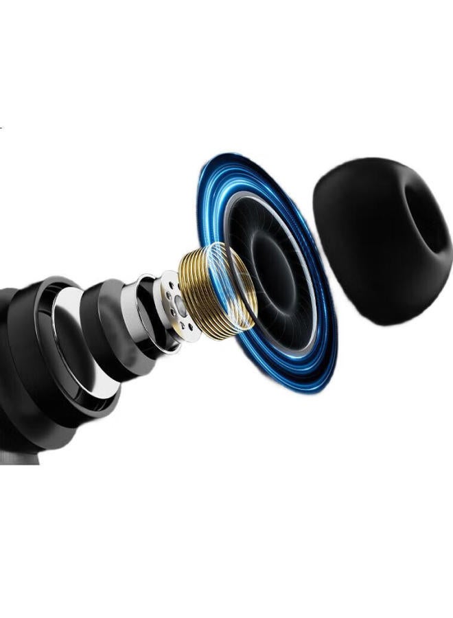 Langston Lanston Sports Bluetooth Neckband Wireless Running Earphones Bluetooth Anc Active Noise Cancelling Magnetic Switch For Apple Huawei Phones Bs21 Silver Grey - Image 2