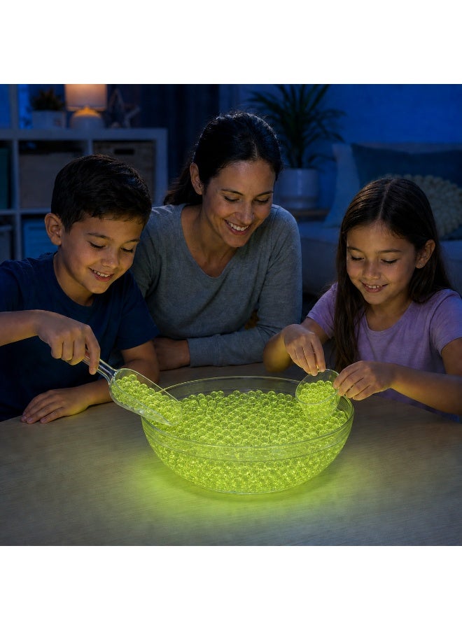 Capstro Glow in The Dark Water Beads – 100g Luminous Expandable Gel Beads, 7–8mm Sensory Hydrogel Beads for Sensory Play, Vase Fillers, Party Decoration & DIY Crafts – Glow in the Dark - Image 5