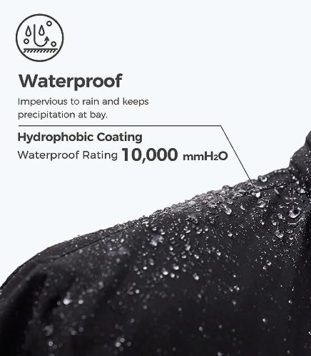 wantdo Women's Mountain Snowboard Jacket Winter Snow Coats Waterproof Skiing Outerwear Black XL - Image 4