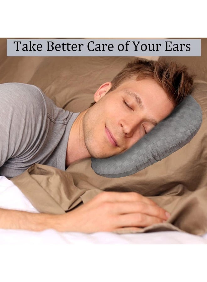 XUN Ear Piercing Pillow for Side Sleepers, O-Shaped Ears Hole for CNH and Ear Pain, Ear Inflammation Pressure Sores, Cotton Pillow, Ear Guard Pillows - Image 4