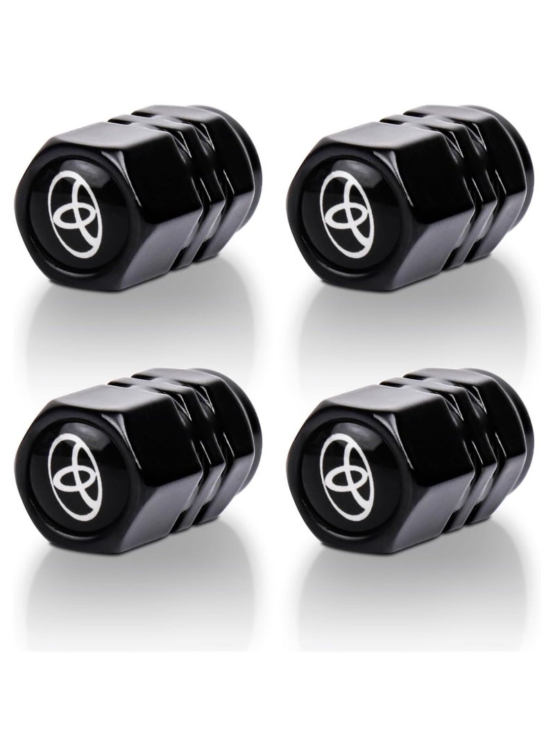 Generic 4 Pcs Set Tire Valve Stem Cover Premium Corrosion Resistant Aluminium Alloy Cap  - Image 1