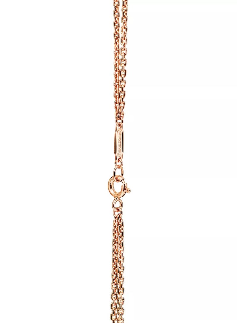 Tiffany & Co. Tiffany HardWear Large Double Link Pendant in Rose Gold with Pavé Diamonds - Image 4