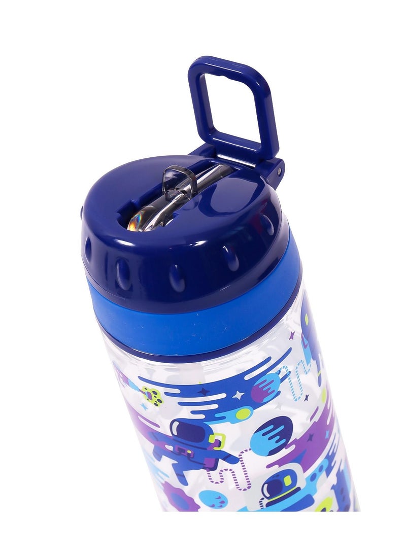 Eazy Kids - Eazy Kids Lunch Box Set and Tritan Water Bottle w/ Carry handle Astronauts-Blue 420ml - Image 1