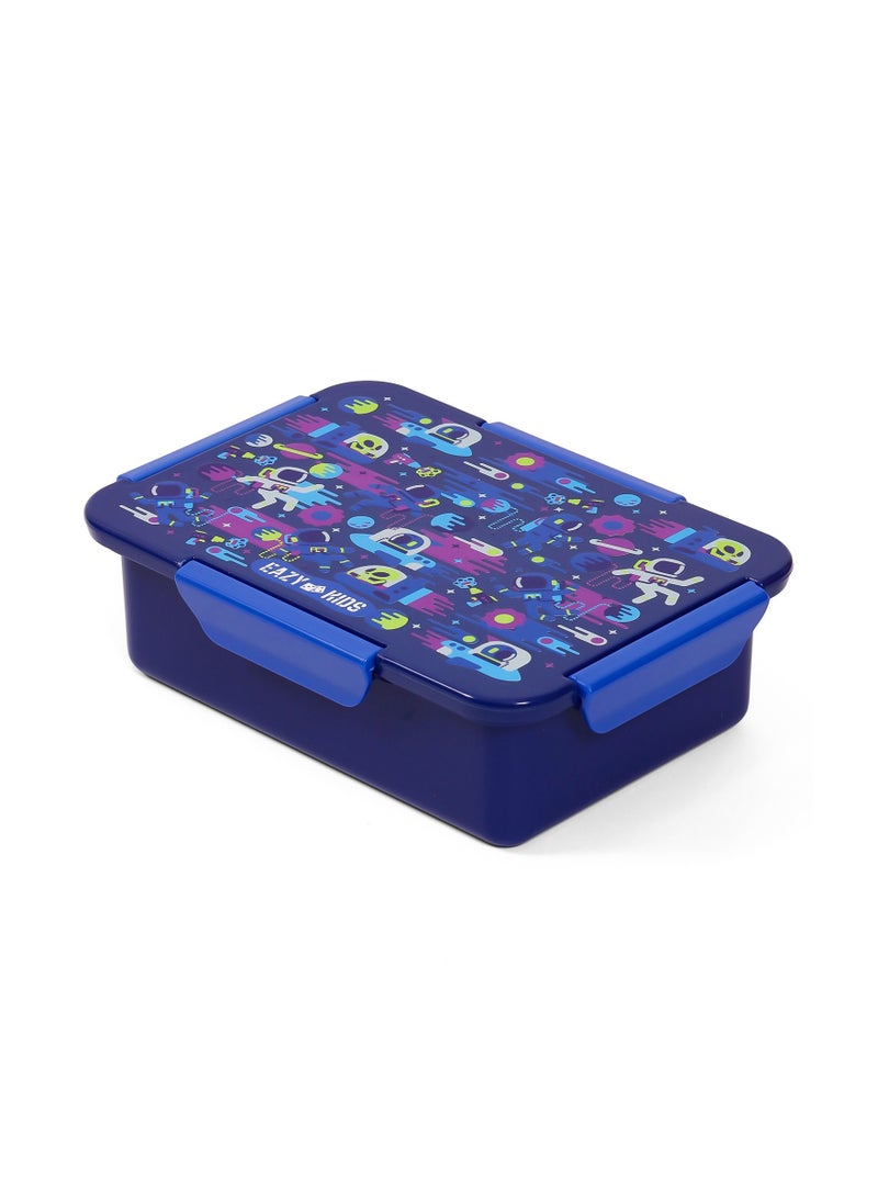 Eazy Kids - Eazy Kids Lunch Box Set and Tritan Water Bottle w/ Carry handle Astronauts-Blue 420ml - Image 1