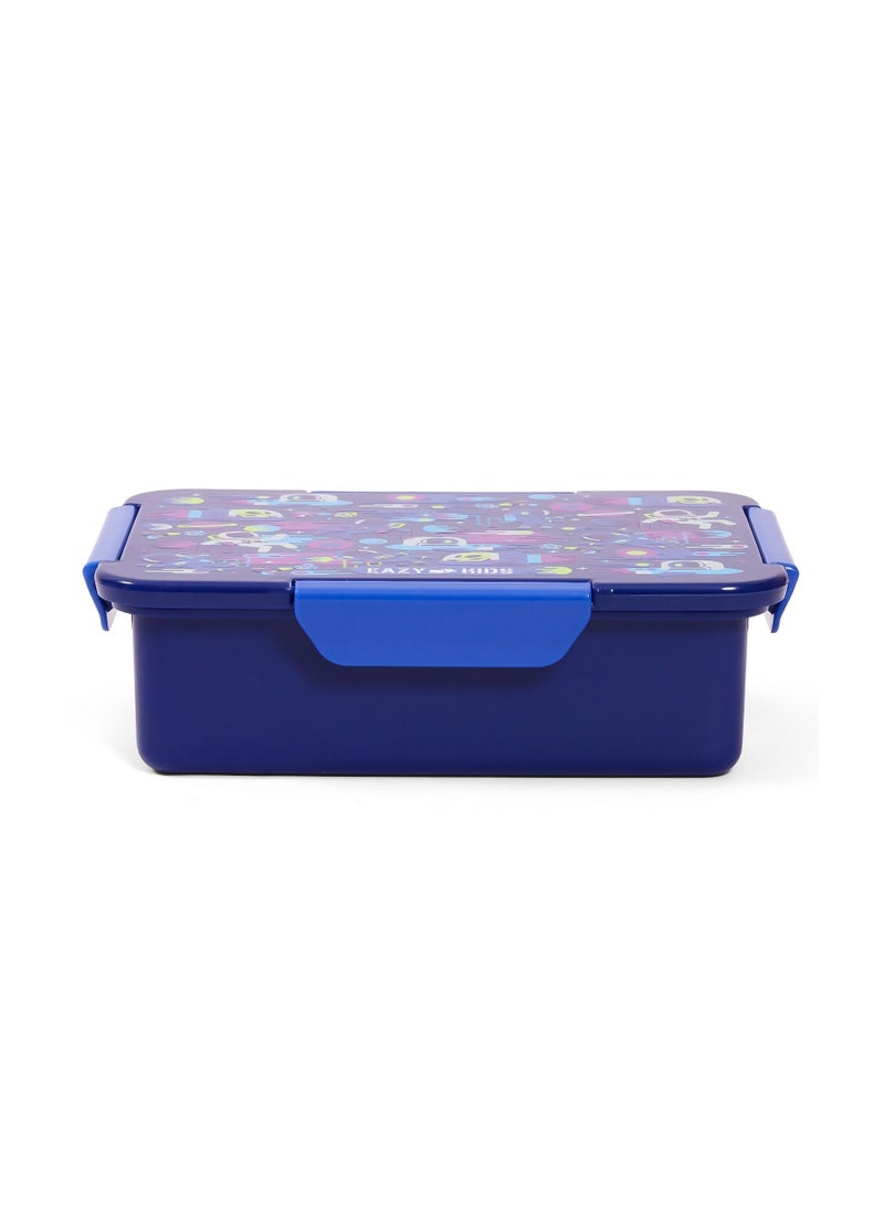 Eazy Kids - Eazy Kids Lunch Box Set and Tritan Water Bottle w/ Carry handle Astronauts-Blue 420ml - Image 1