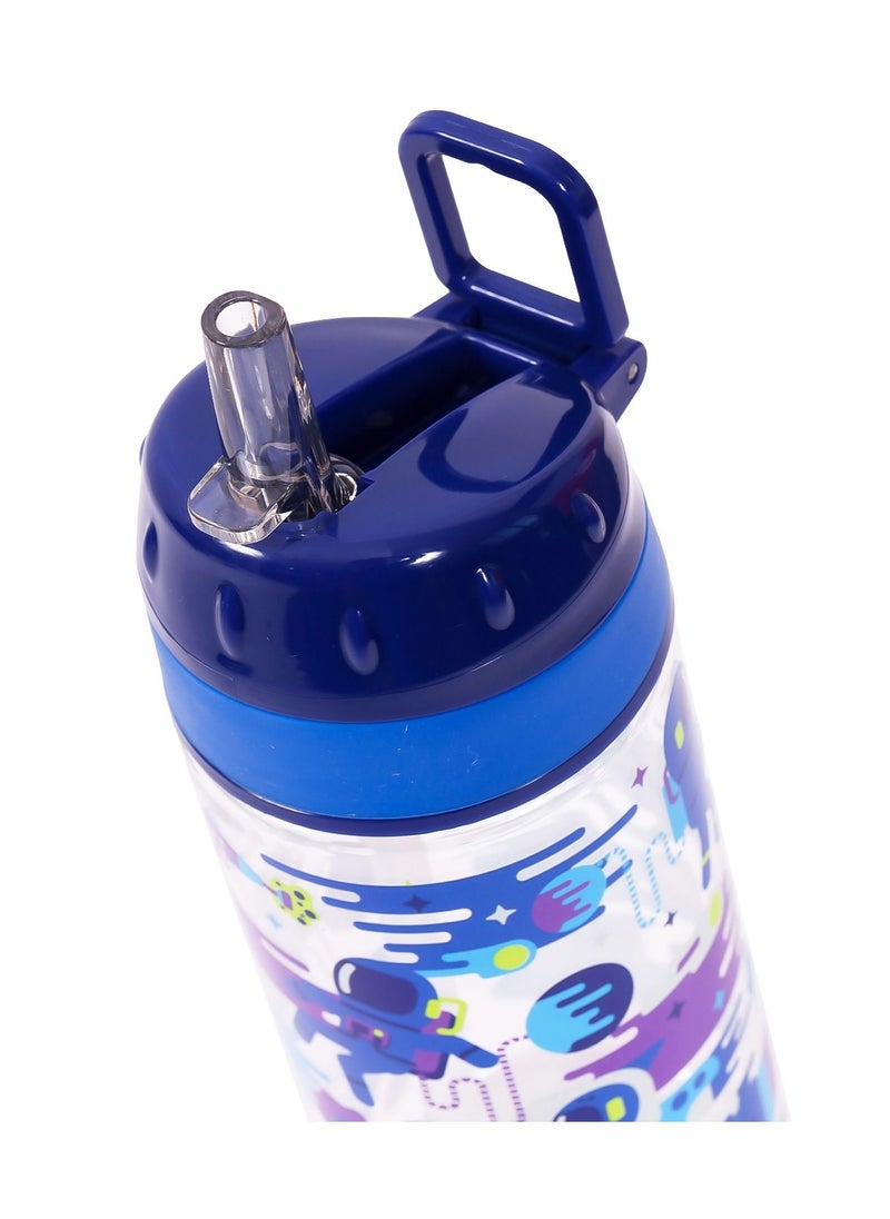 Eazy Kids - Eazy Kids Lunch Box Set and Tritan Water Bottle w/ Carry handle Astronauts-Blue 420ml - Image 1