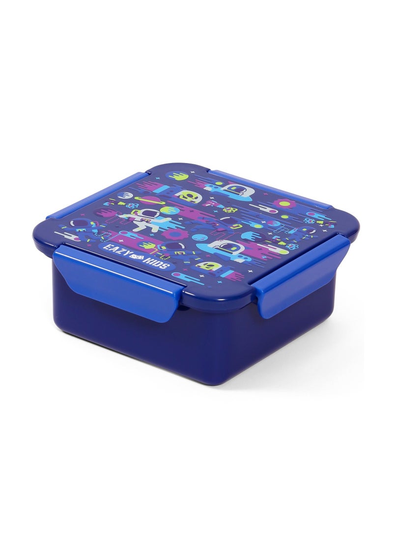 Eazy Kids - Eazy Kids Lunch Box Set and Tritan Water Bottle w/ Carry handle Astronauts-Blue 420ml - Image 1