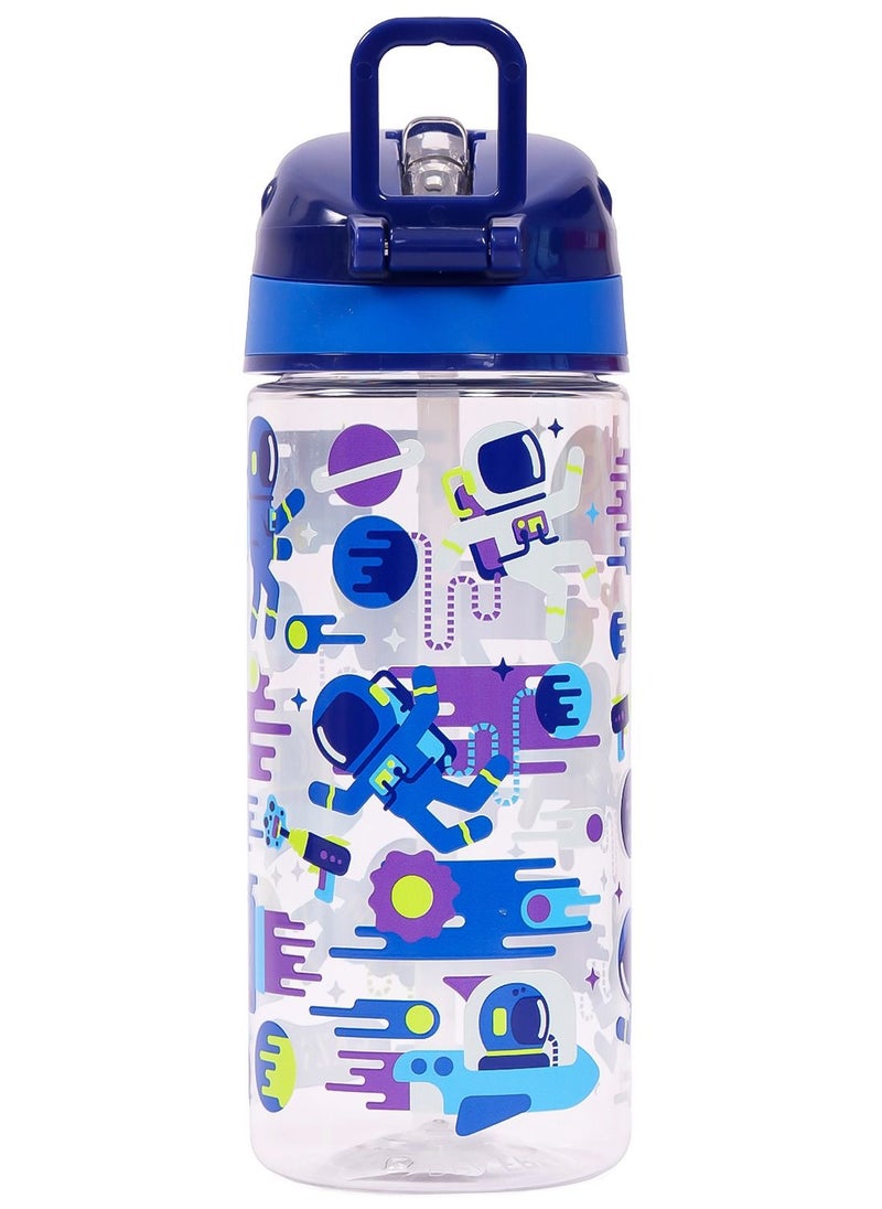 Eazy Kids - Eazy Kids Lunch Box Set and Tritan Water Bottle w/ Carry handle Astronauts-Blue 420ml - Image 1