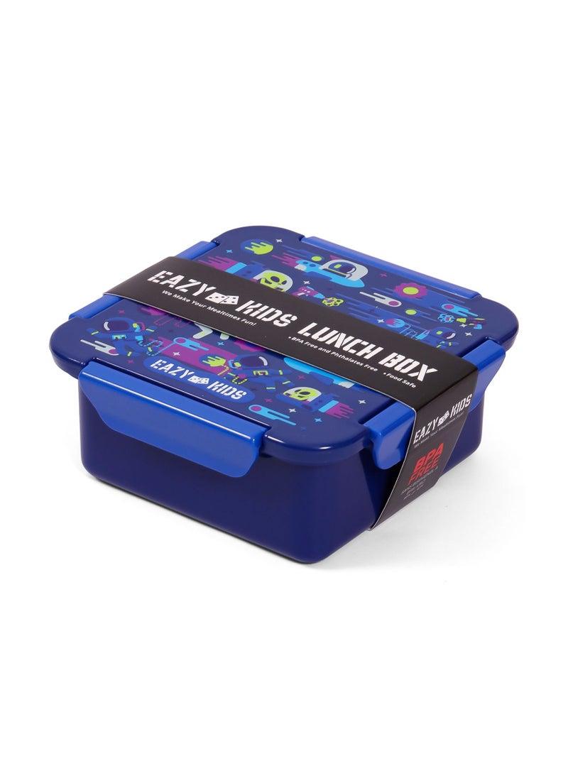 Eazy Kids - Eazy Kids Lunch Box Set and Tritan Water Bottle w/ Carry handle Astronauts-Blue 420ml - Image 1