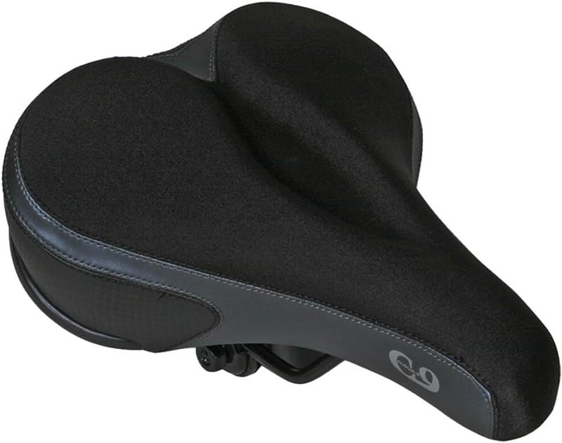 Cloud-9 Comfort Men's Saddle with Memory Foam, 11" x 7.75", Tri-Color Lycra
