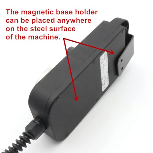 CNCTOPBAOS 100PPR Universal 6 Axis CNC Handwheel MPG Pendant with Emergency Stop Manual Pulse Generator for Siemens/MITSUBISHI/CNC Router Engraving Milling Lathe Machine Remote CNC Controller - Image 5