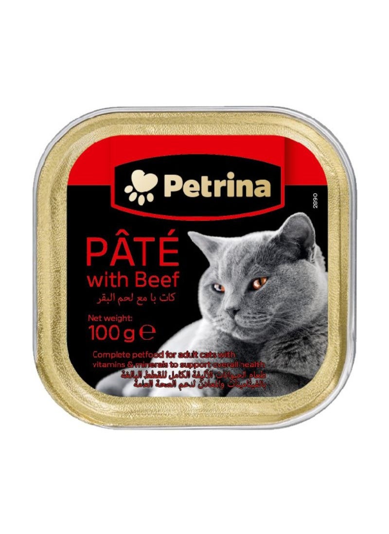 Petrina Cat Pate With Beef 100g 