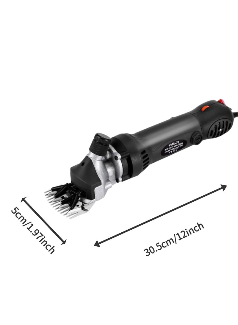 GearZone 1000W Professional Wool Shears, Electric Pet Trimmer Machine, Professional Animal Hair Clipper with Trimmer Adjustable Speed-Black  - Image 2