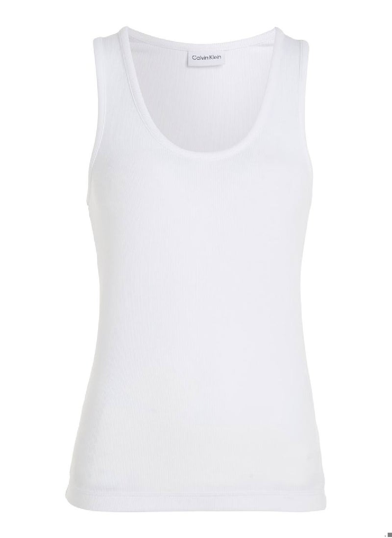 Women's Skinny Ribbed Tank Top - Modal, White - pzsku/Z3B399496FE56E9DBBDCCZ/45/_/1735546852/81dbf00d-c4ab-439a-bc02-af181e253eea