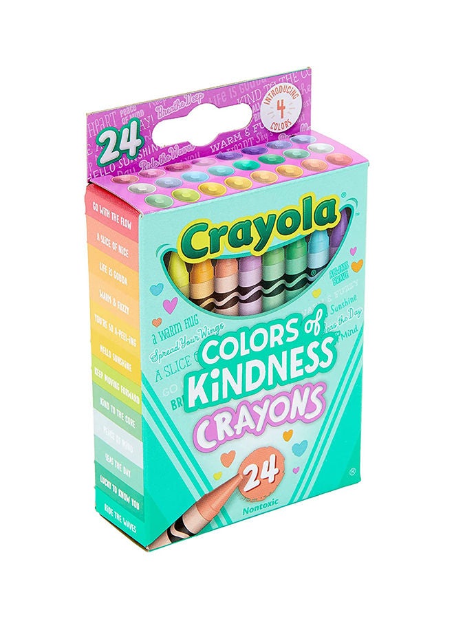 Crayola Colors of Kindness, Pack of 24, Special Edition Crayons, Unique Color Names, 3+ Yrs  - Image 5