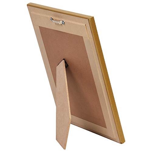 Strotam™ Fibre Lord Satyanarayana Swamy/Vishnu Photo Frame/Poster Frame with American Diamond work, 8 X 10 Inch, Brown Gold, 1 Piece. - Image 3