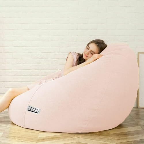 LEXAVI Brand® - 6XL Large Premium Imported Soft Faux Leather Bean Bag, Extra Comfortable and Big Size to Other Bean Bags Without Beans (Cover Only) I Color- (XXXXXXL-Navy) - Image 3