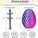 Kizcmvre 4PCS 3D Printed Dragon 3D Dragon Eggs with Dragon Inside3D Printed Dinosaur5 inch 3D Printed Dragon with 275 inch EggUnique 3D Animal Figurine for Gift and Collectible - Image 4