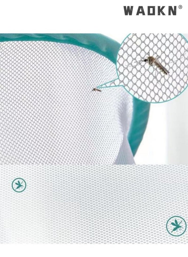 WAOKN Crib Mosquito Net Portable Foldable Encrypted Baby Mosquito Net No Installation Blackout Mosquito Net，Baby bed mosquito net, children's baby bed mosquito net cover, children's newborn bottomless foldable yurt universal - Image 4