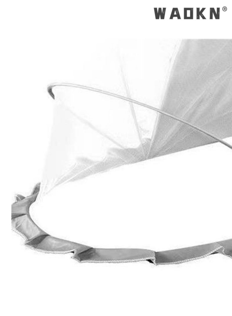 WAOKN Crib Mosquito Net Portable Foldable Encrypted Baby Mosquito Net No Installation Blackout Mosquito Net，Baby bed mosquito net, children's baby bed mosquito net cover, children's newborn bottomless foldable yurt universal - Image 5