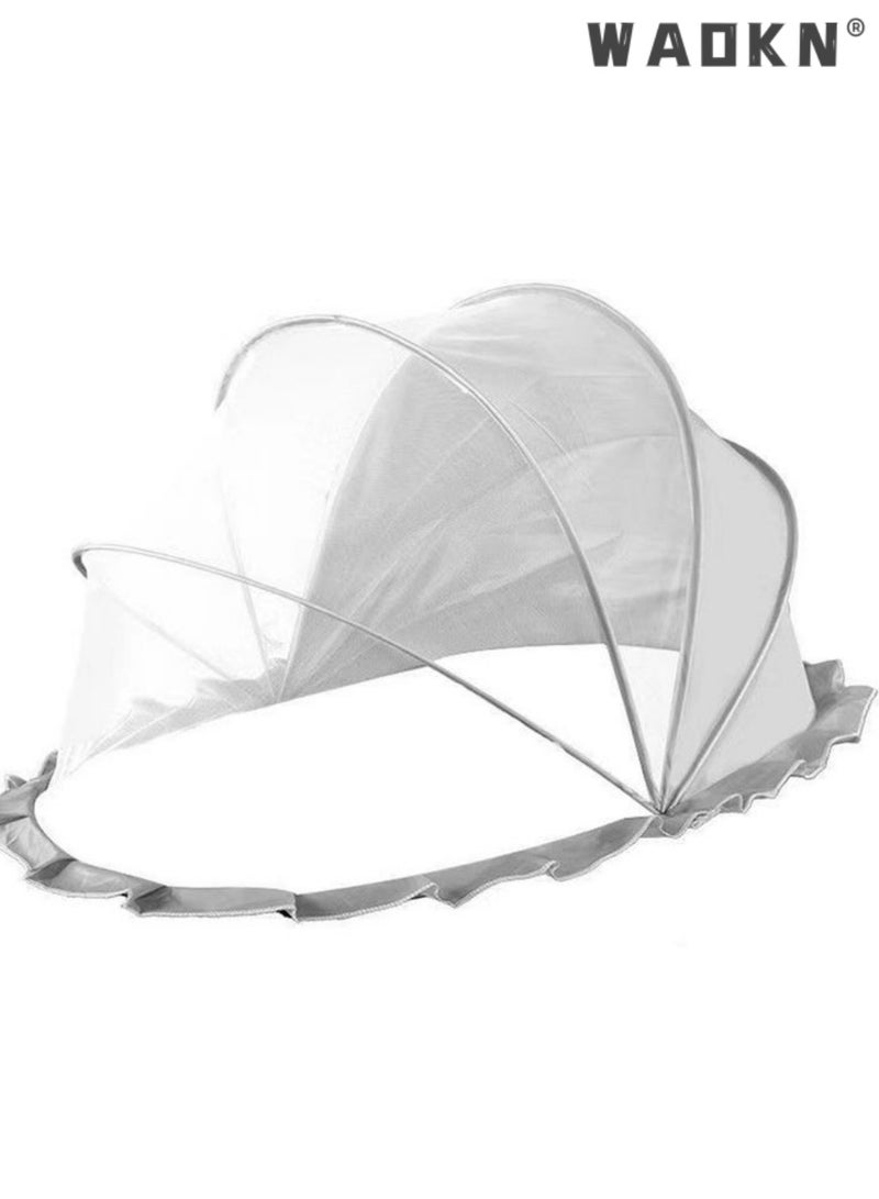 WAOKN Crib Mosquito Net Portable Foldable Encrypted Baby Mosquito Net No Installation Blackout Mosquito Net，Baby bed mosquito net, children's baby bed mosquito net cover, children's newborn bottomless foldable yurt universal - Image 1