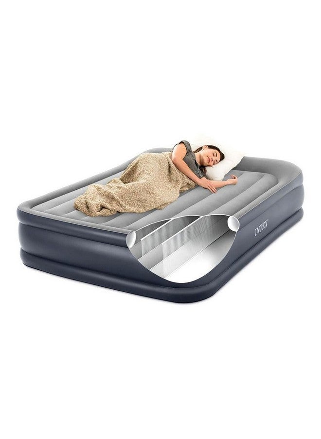 انتكس دورا بيم بلس فراش هوائي بتقنية الفايبر ومضخة مدمجة باللونين الأزرق الداكن والرمادي، بأبعاد 152 × 203 × 42 سم - Image 4